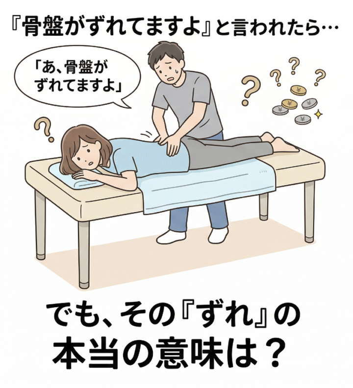 骨盤のズレには理由がある。naturaが骨盤矯正をしない理由