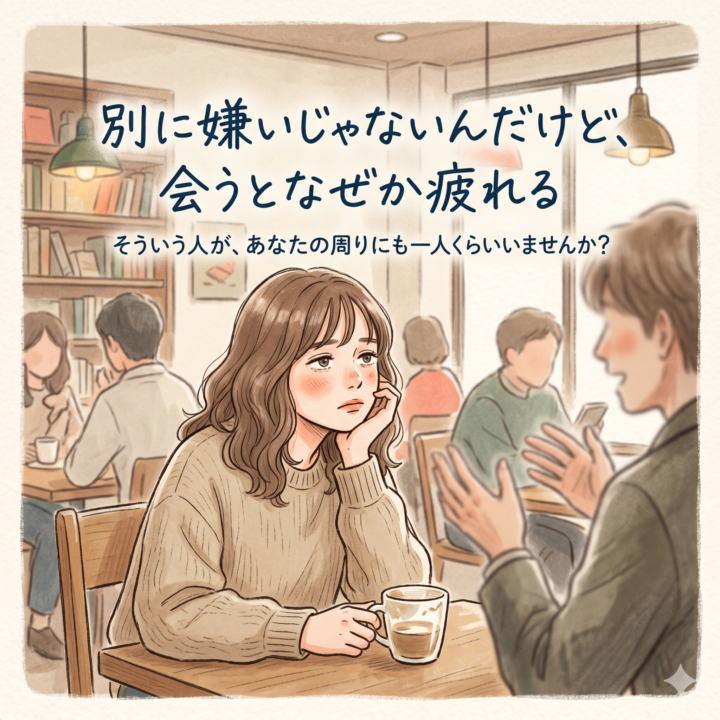 会うとなんだか疲れる人がいる。 その疲れ、自律神経が知っている。